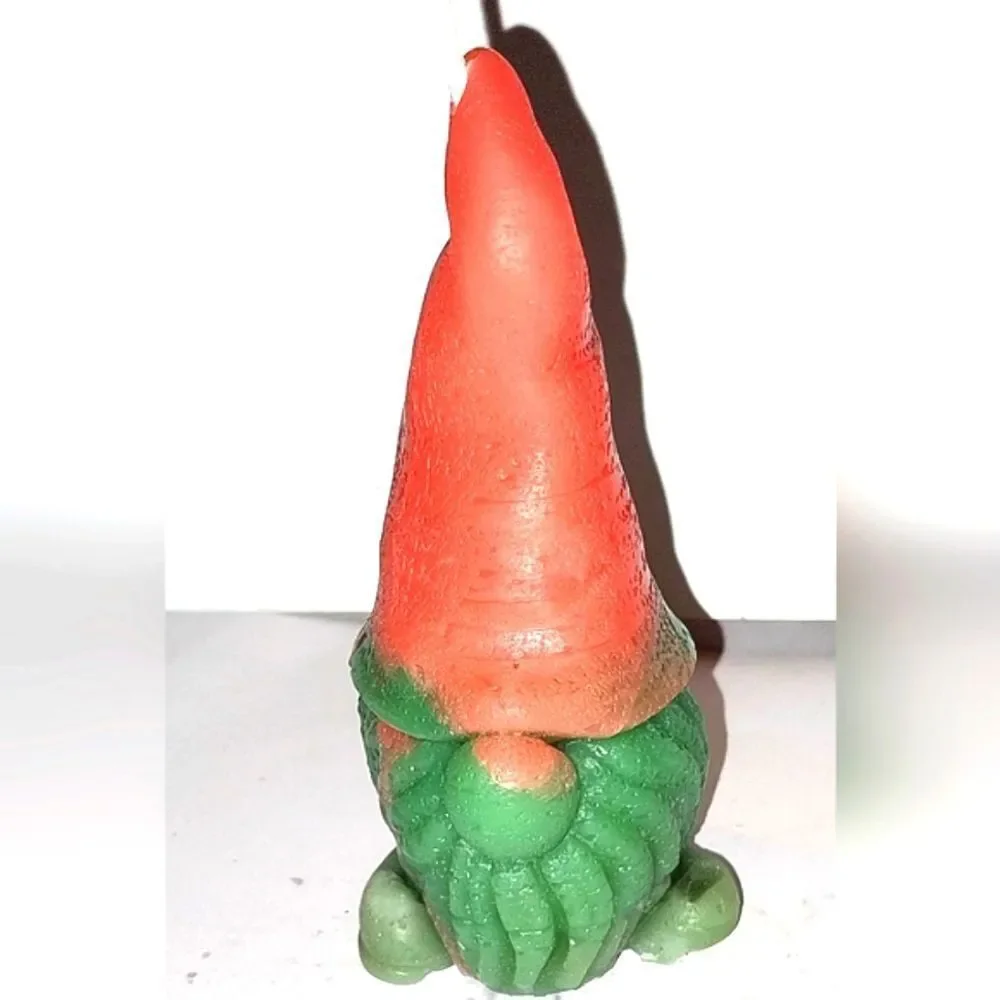 Hand crafted limited edition gnome holiday candle